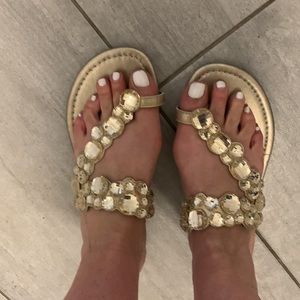 Gold NEW sandals